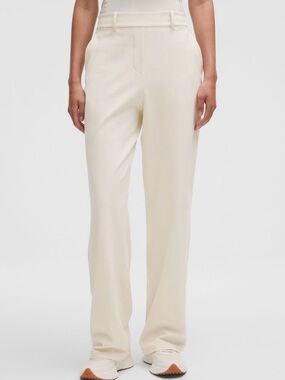 Lululemon Daydrift Straight Leg High-Rise Pant *Short Sz L Light Ivory NWT